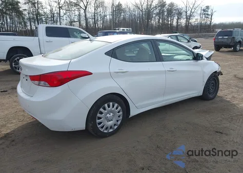 2011 Hyundai Elantra Gls из США, поврежденный, VIN 5NPDH4AE8BH013967